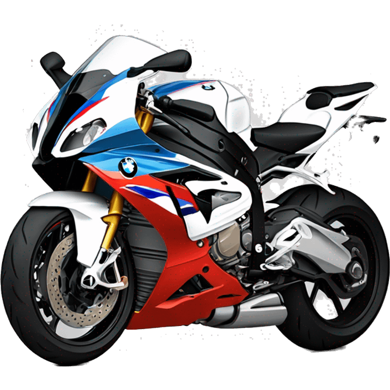 bmw s1000 rr 2d style flat drawing emoji