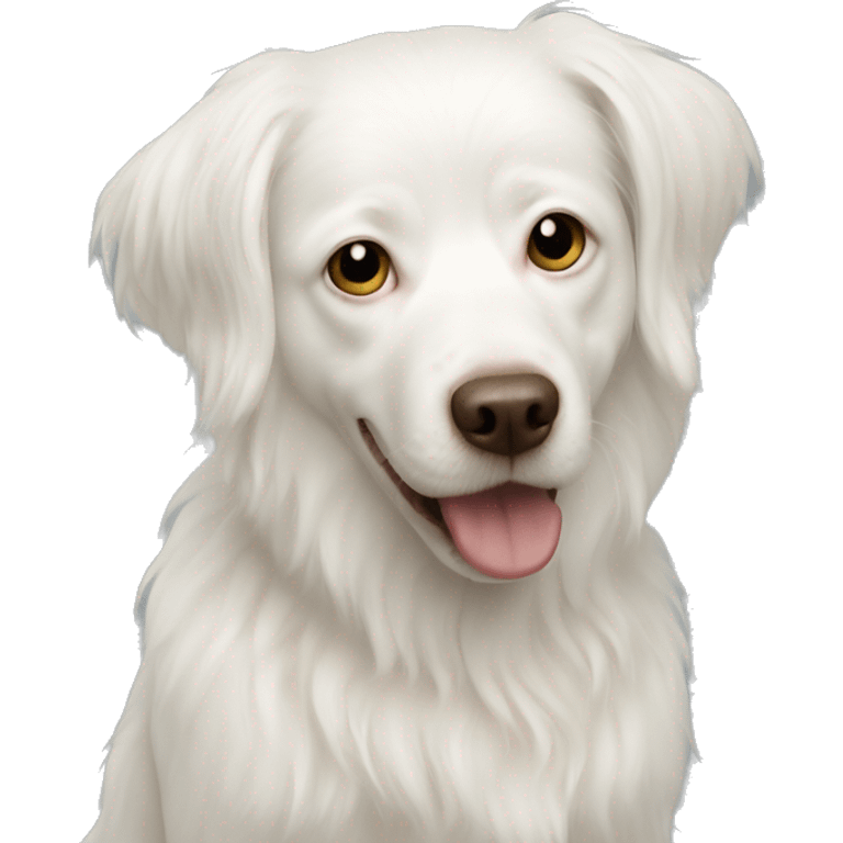 Albino dog emoji