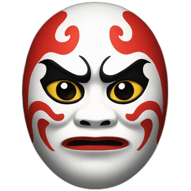 paint KABUKI art daruma  emoji