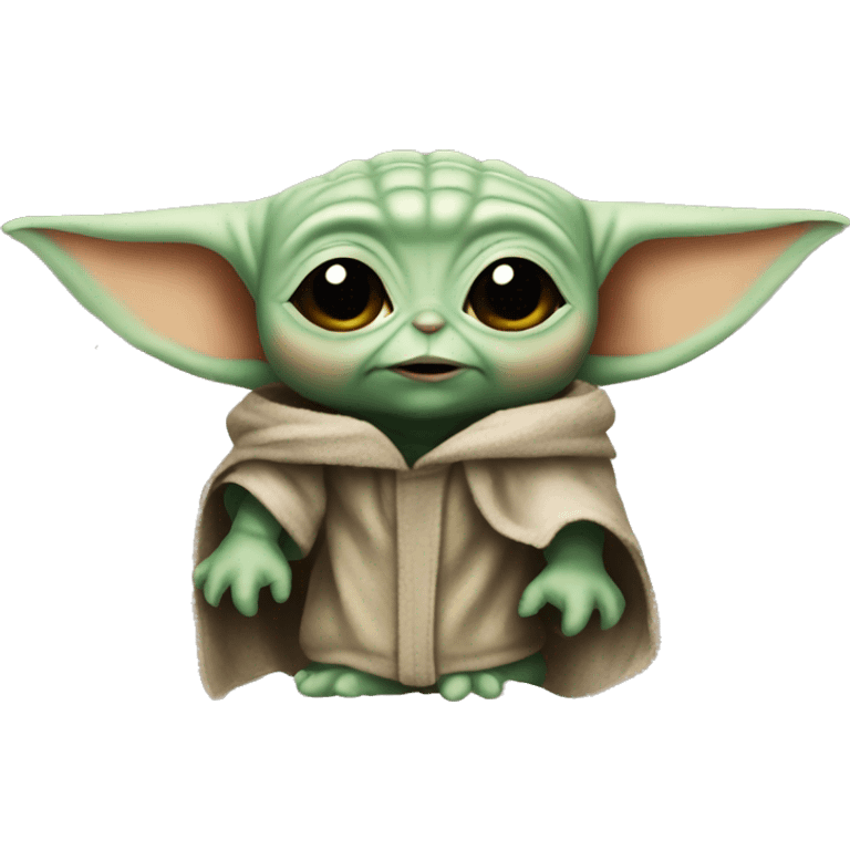 baby yoda looks like Batman emoji