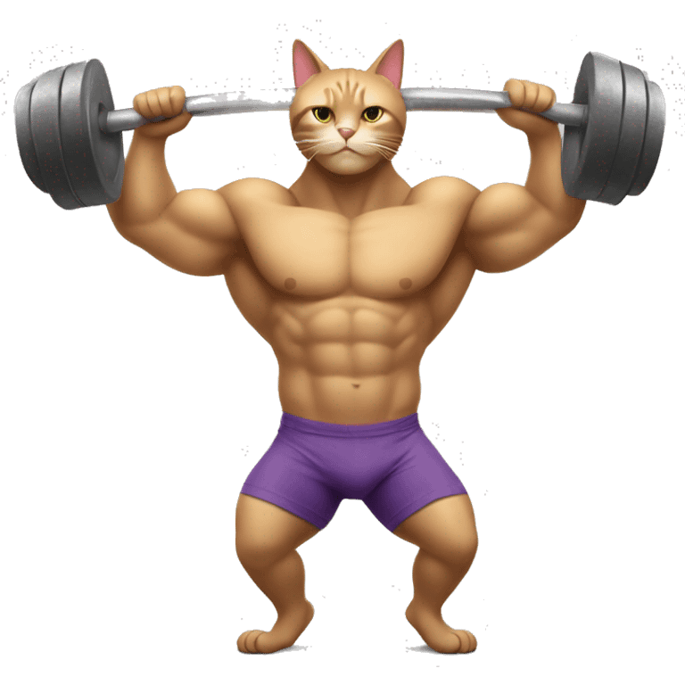 Body Builder cat emoji