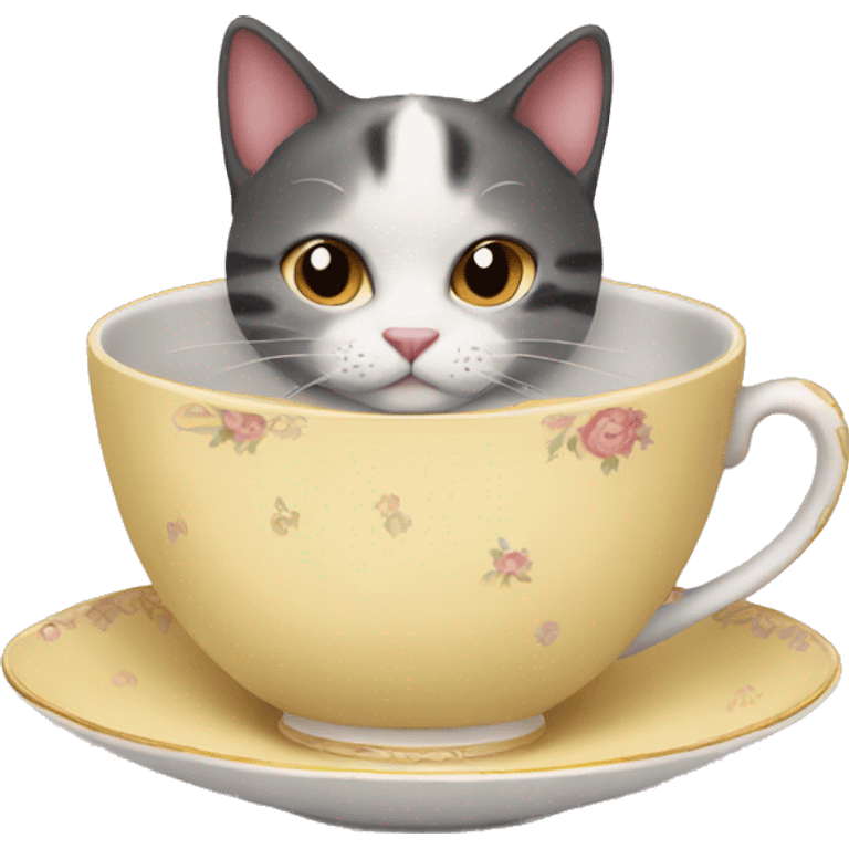 A cat in a teacup emoji