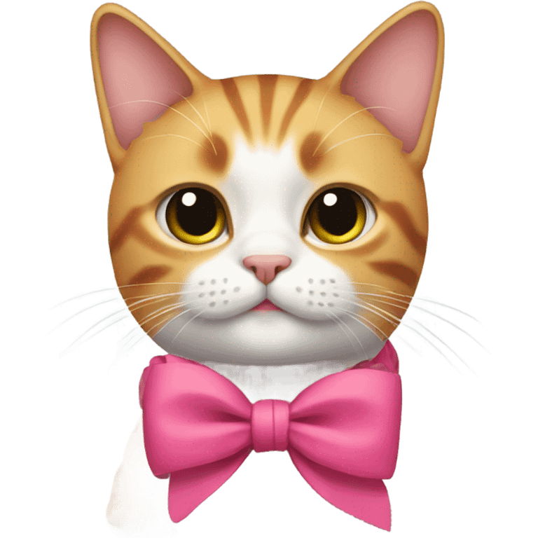 cat with a bow emoji