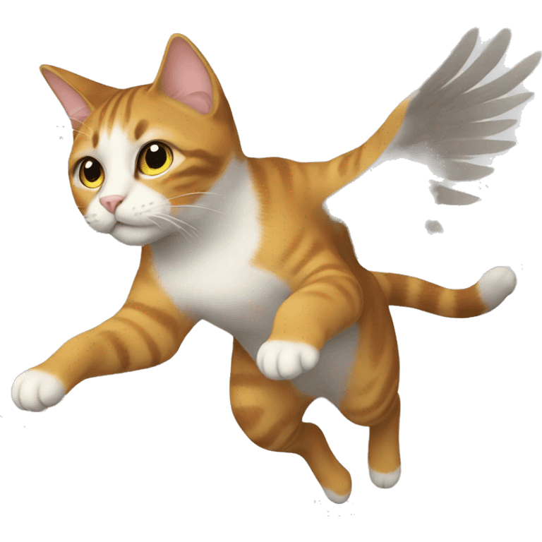 flying cat emoji