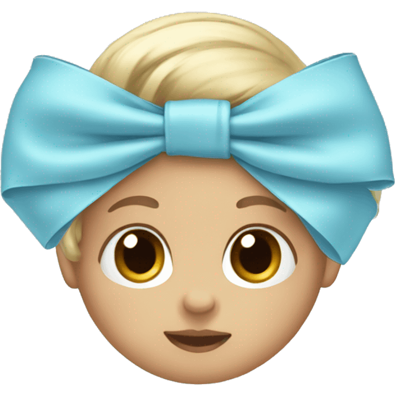 baby blue bow emoji