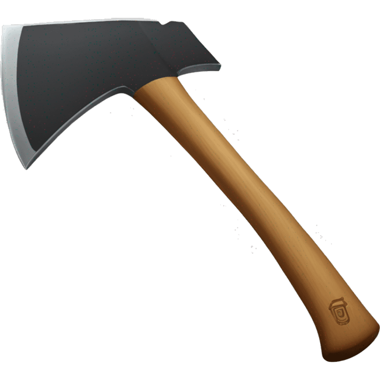 Hatchet with black handle emoji