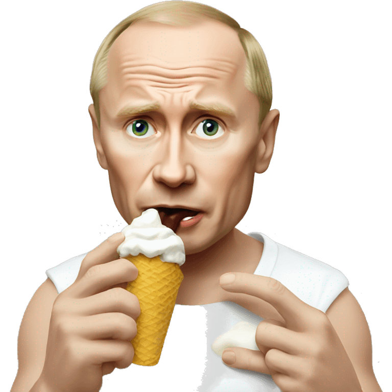 putin eating icecream emoji