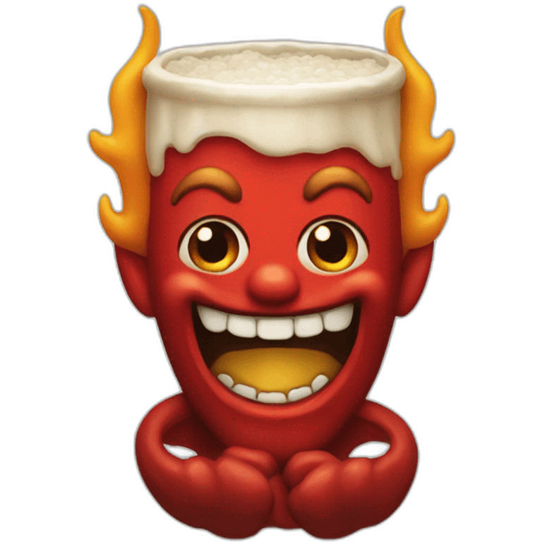 beer devil emoji