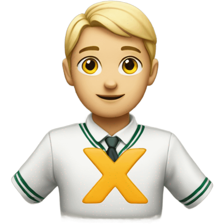 School uniform with a x over it emoji