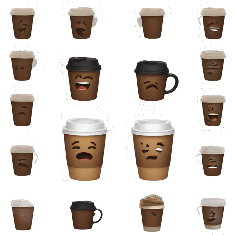 Coffee addict emoji