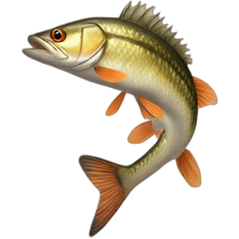 Pike fish more realistic emoji