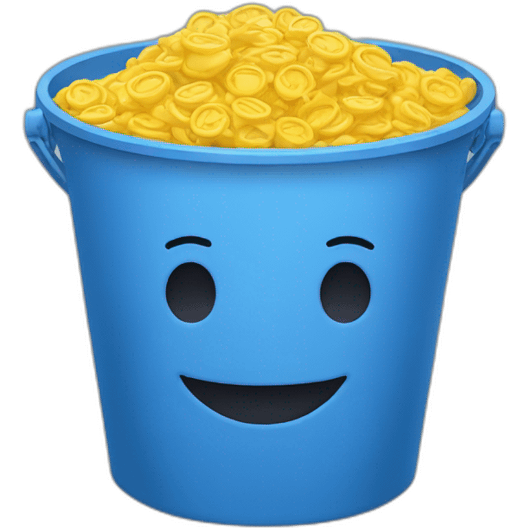 blue-bucket-with-a-smile emoji