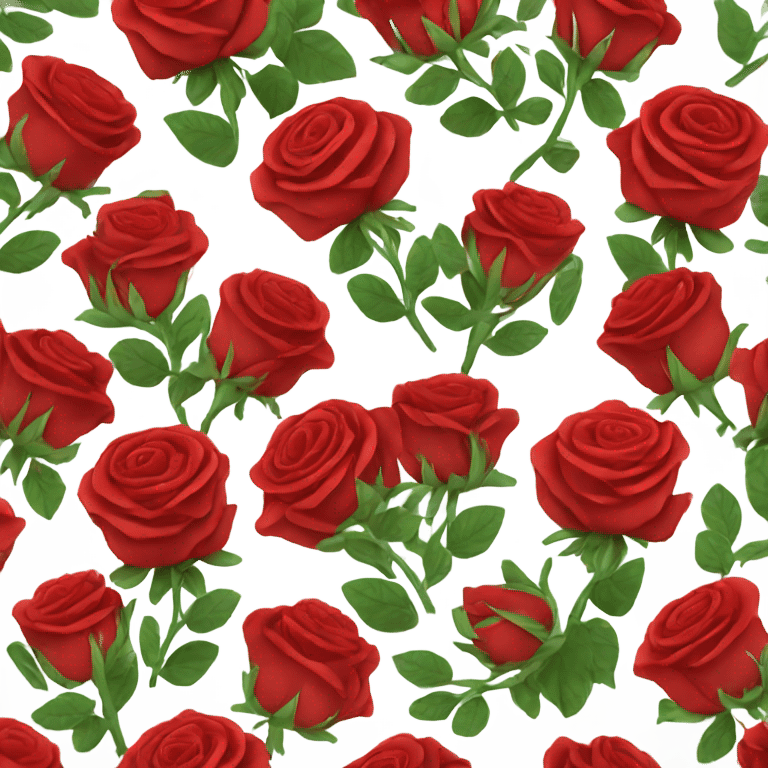 Red roses  emoji