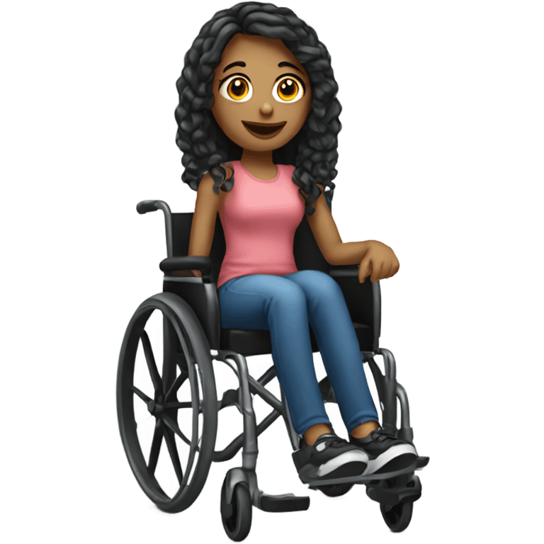 Pretty girl in wheelchair emoji