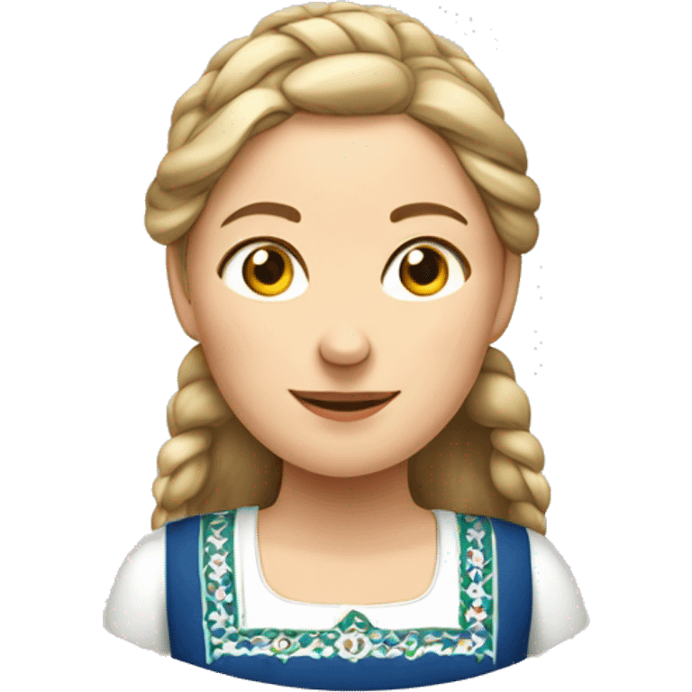 Norwegian female in finnmarksbunad emoji