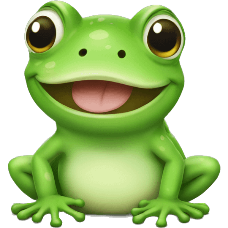 Cute frog  emoji