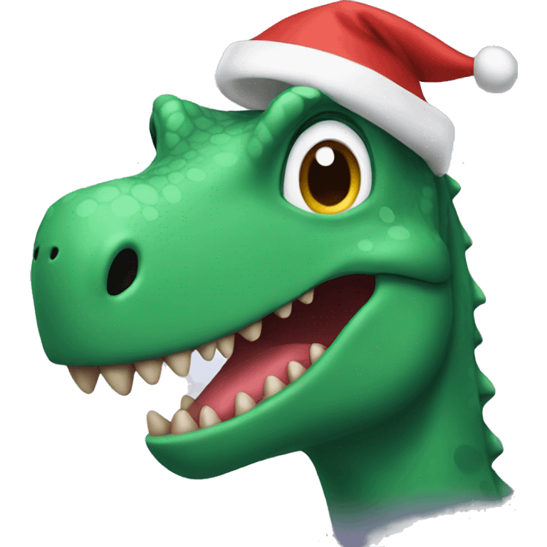 Christmas dinosaur  emoji