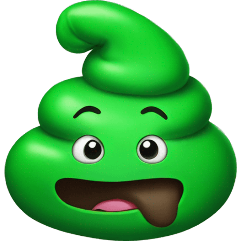 Green poop emoji