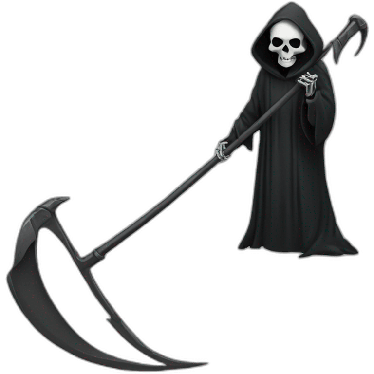 Grim reaper with scythe emoji