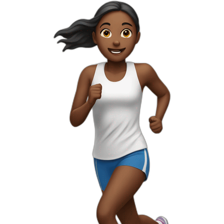 Girl running emoji