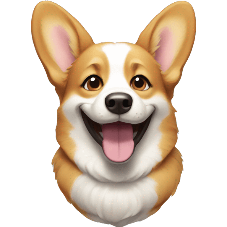 Corgi smiling emoji