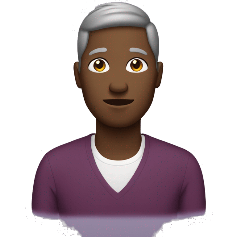 mulberry coloured person emoji