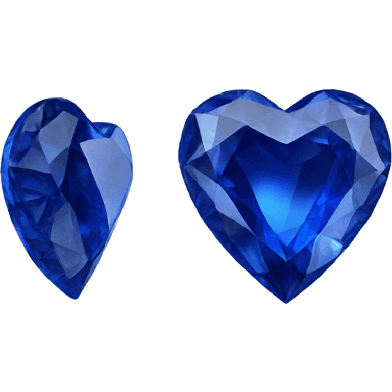 Sapphire heart gem emoji