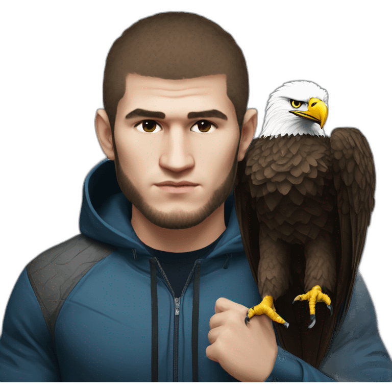 Khabib nurmagomedov with eagle emoji