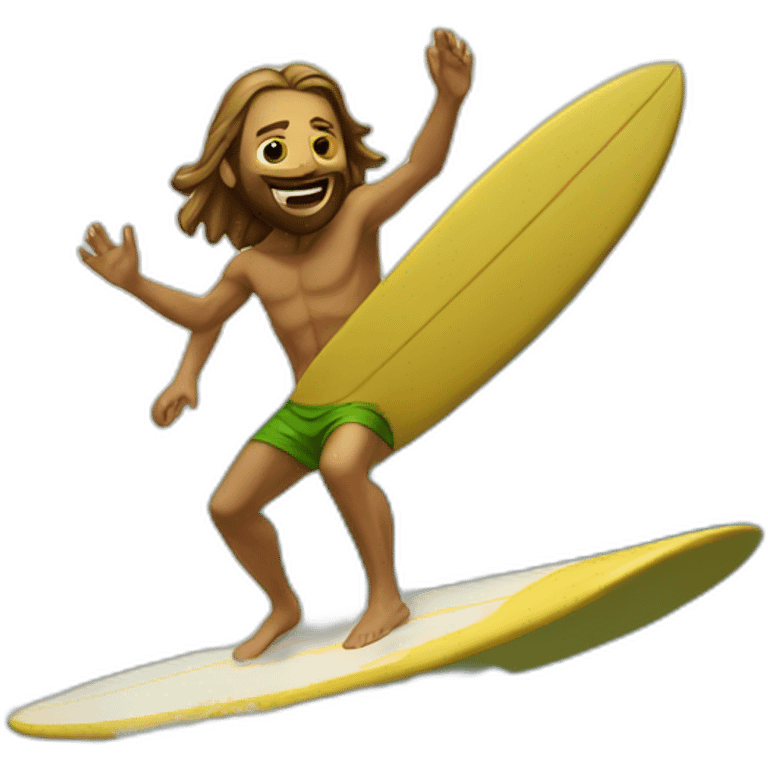 surfing jesus emoji