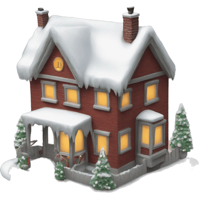 Christmas house frontside emoji