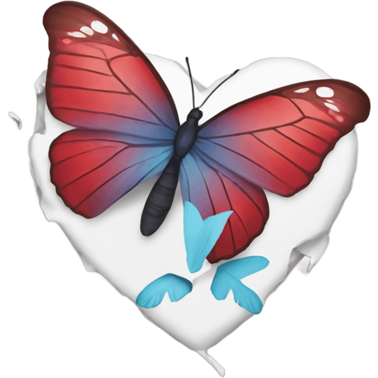 broken heart with butterfly emoji