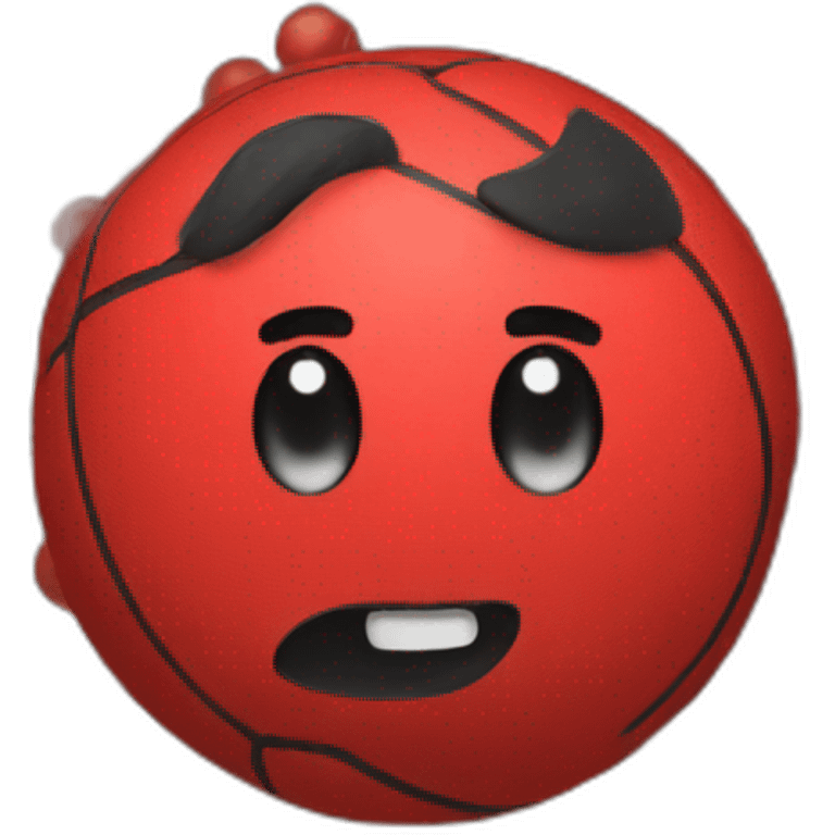 red dodgeball emoji