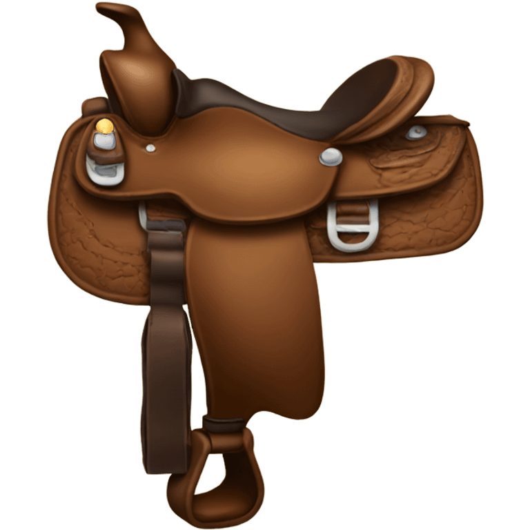 Western saddle emoji