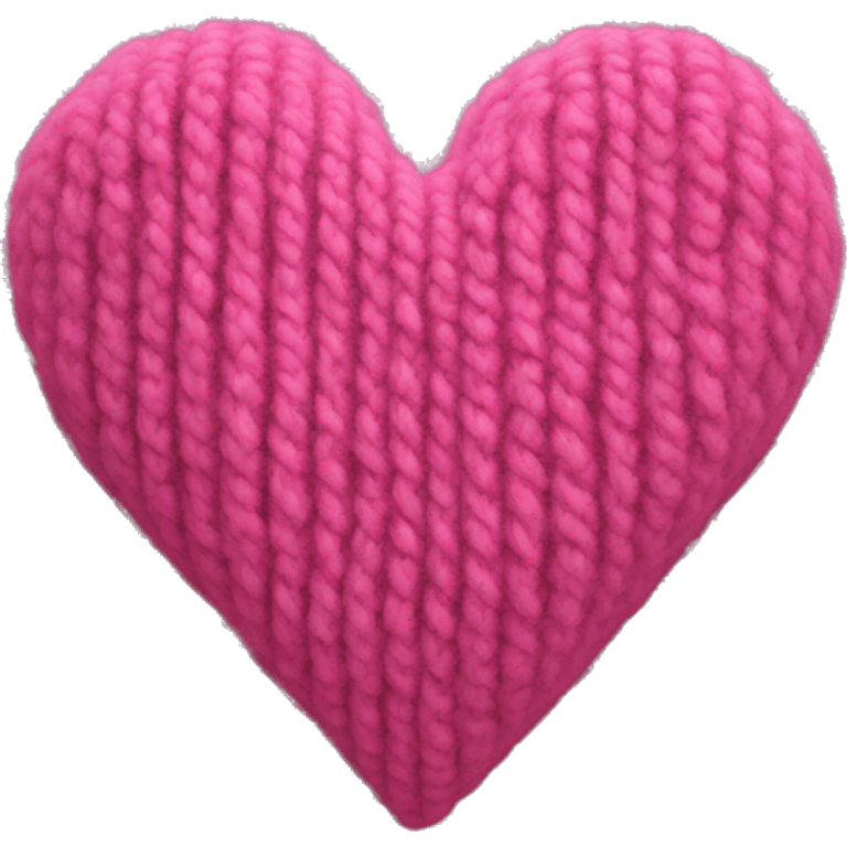 A heart made of wool emoji