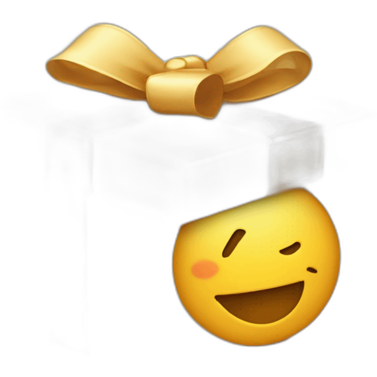 gift box with smile emoji