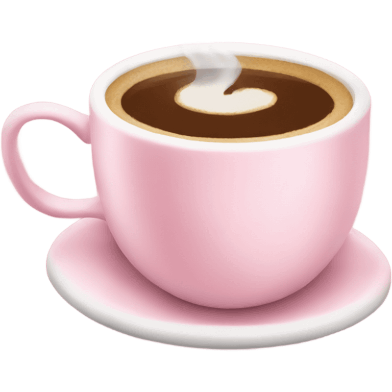 Light pink coffee emoji