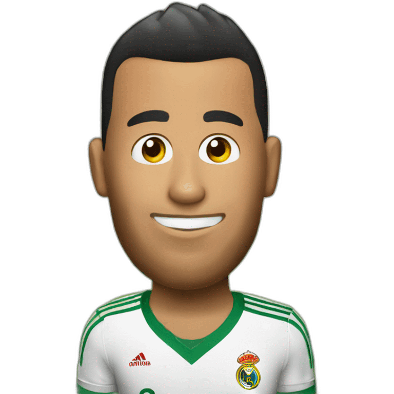 Homère bois une bière avec Ronaldo emoji