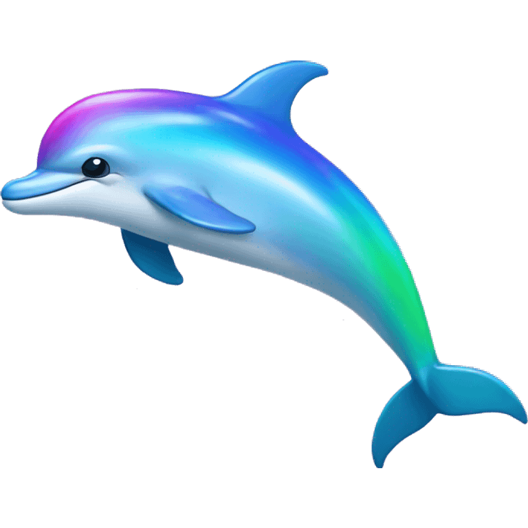 rainbow dolphin emoji