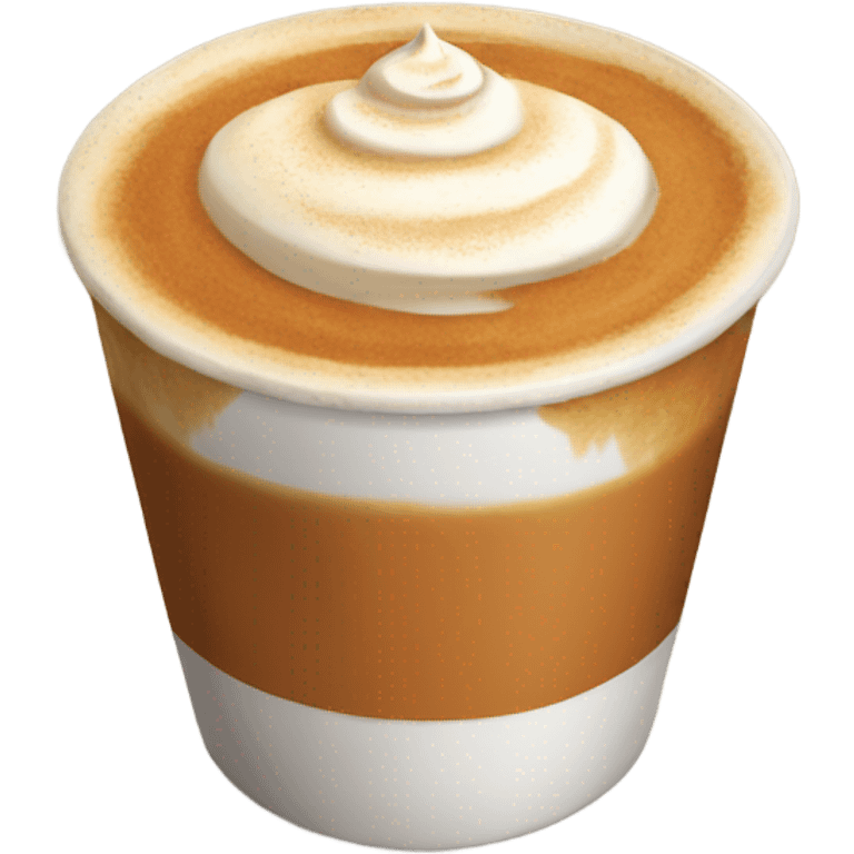 Realistic pumpkin latte emoji