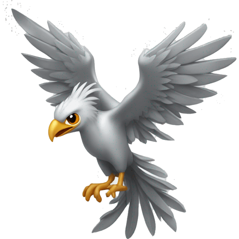 Platinum Phoenix bird emoji