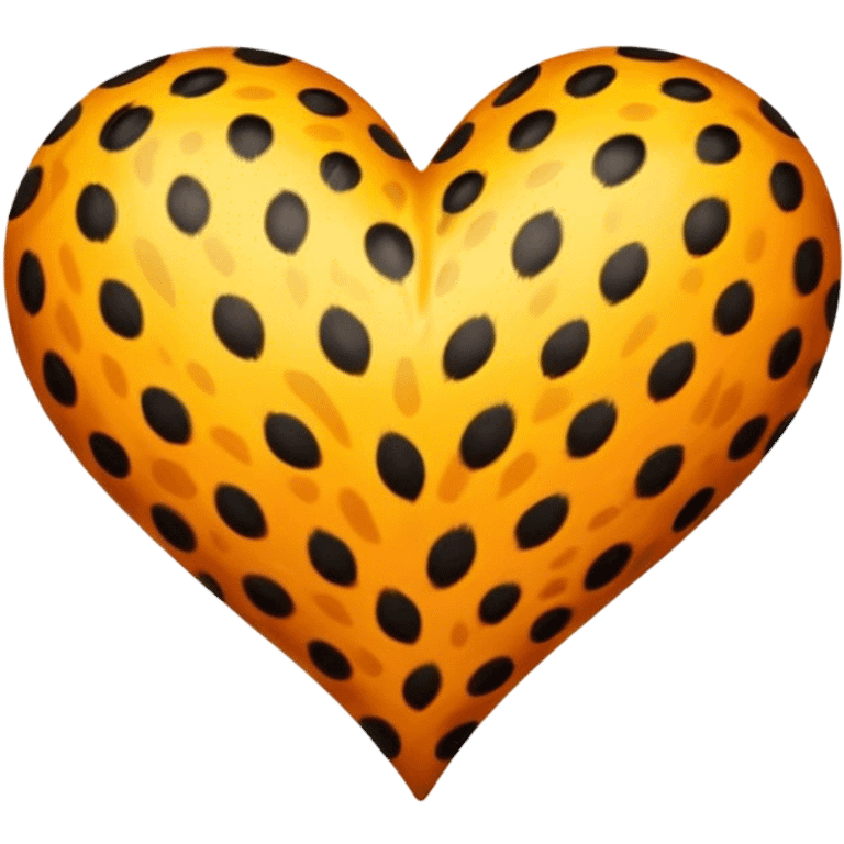 Leopard heart emoji