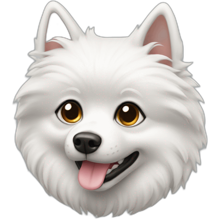 spitz-branco emoji