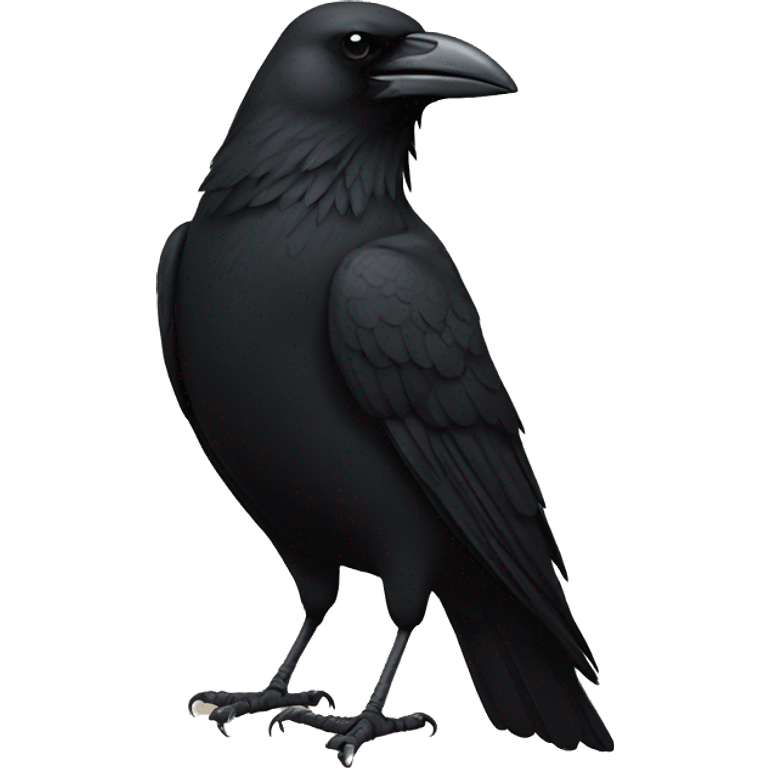 a crow smokes a cigarette emoji