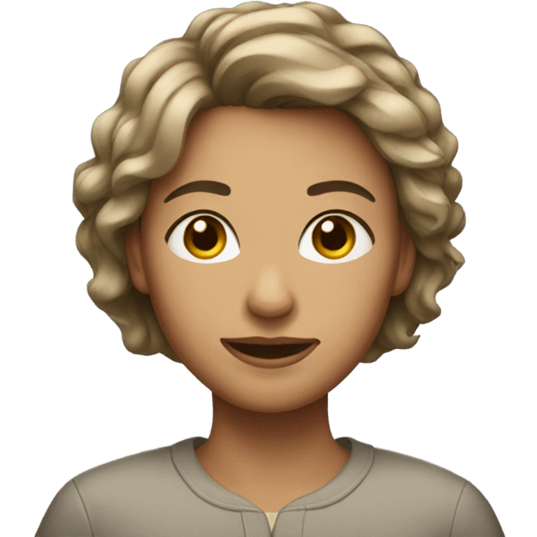 Short hair woman emoji