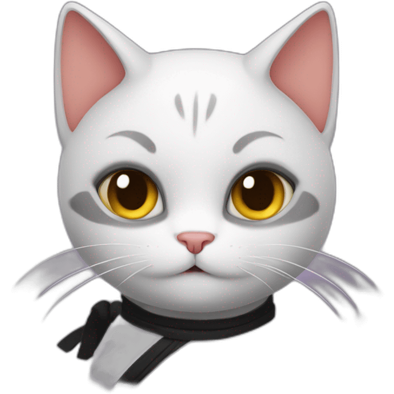 Cat, love, ninja emoji