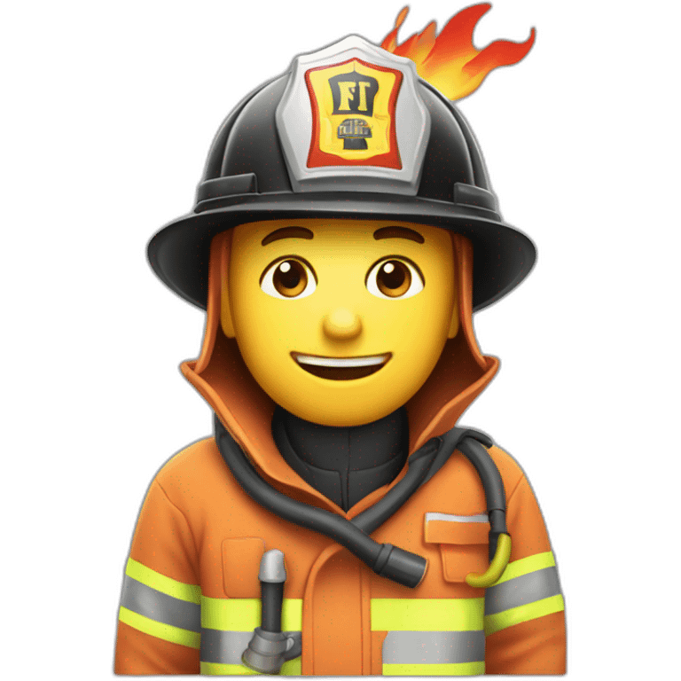 Firefighter Fire with NFPA logo emoji