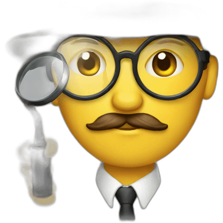 detective emoji with mignifying glass emoji