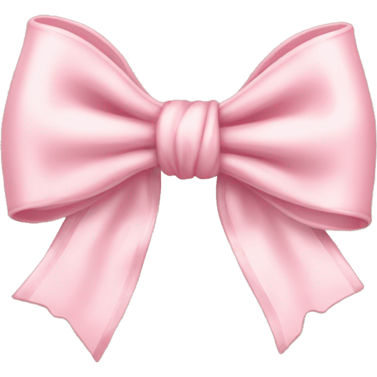 vintage rococo light pink bow emoji