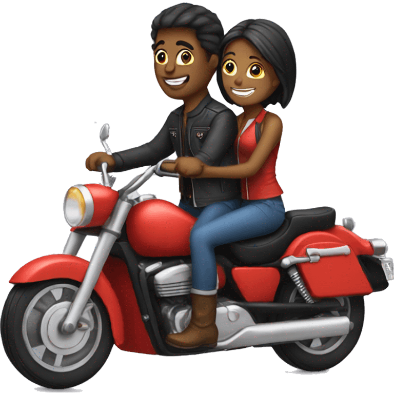 couple on motorcycle emoji