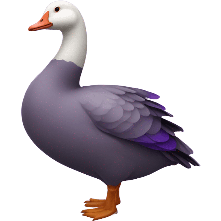 Obese purple goose emoji